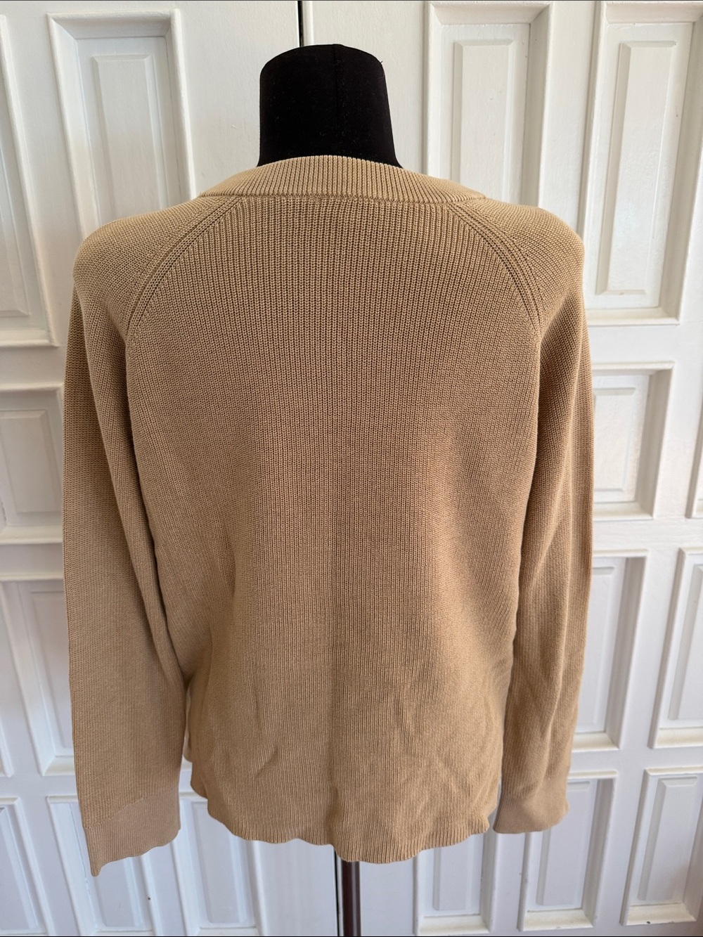 Rails Beige Three-Button Crewneck Sweater - Picture 2 of 3